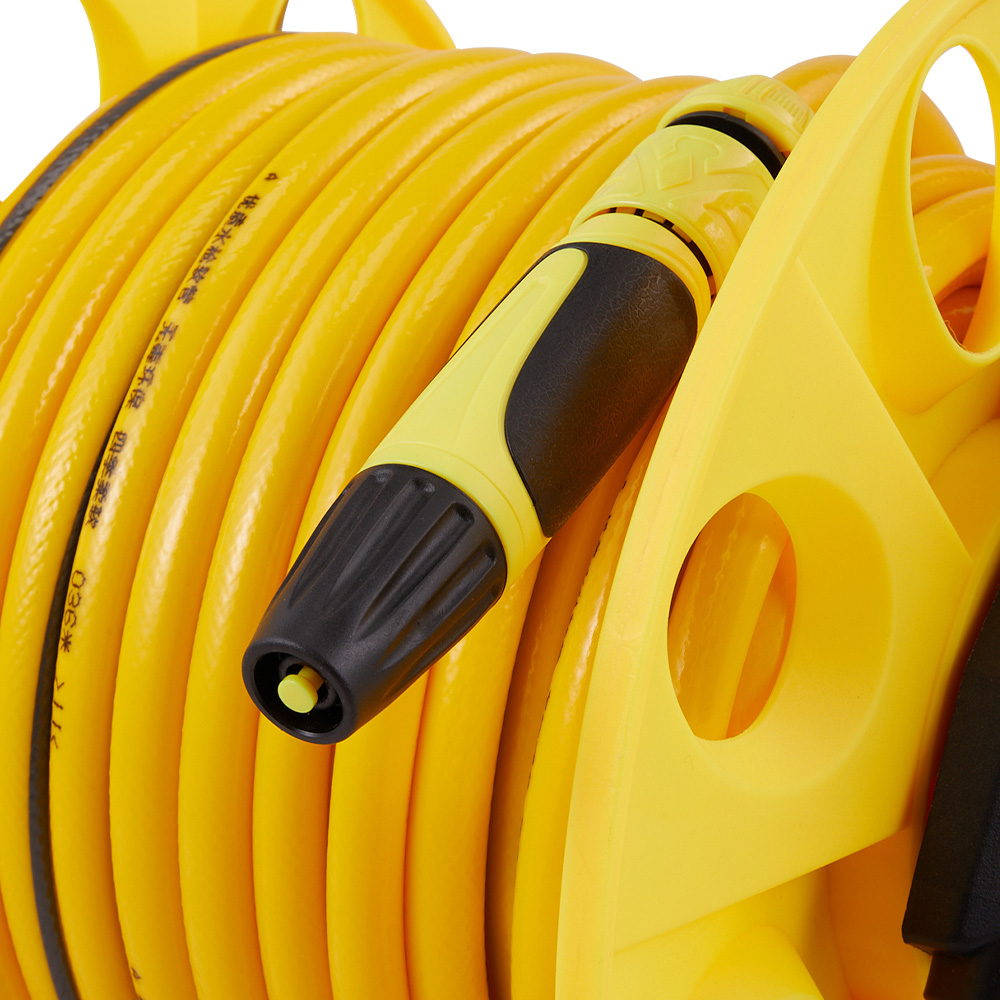 Living and Home 40m Portable Garden Hose Reel Cart Set Image 6