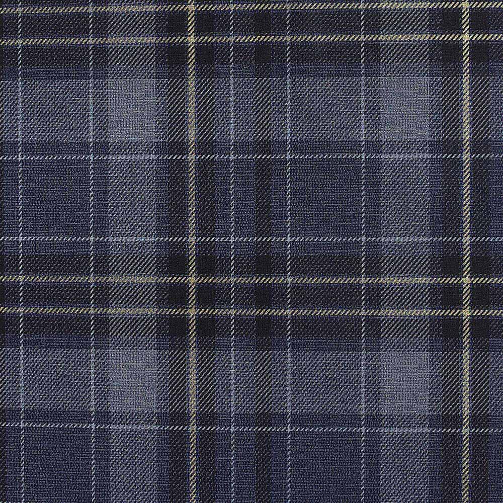 Arthouse Twilled Plaid Navy and Gold Wallpaper Image 1
