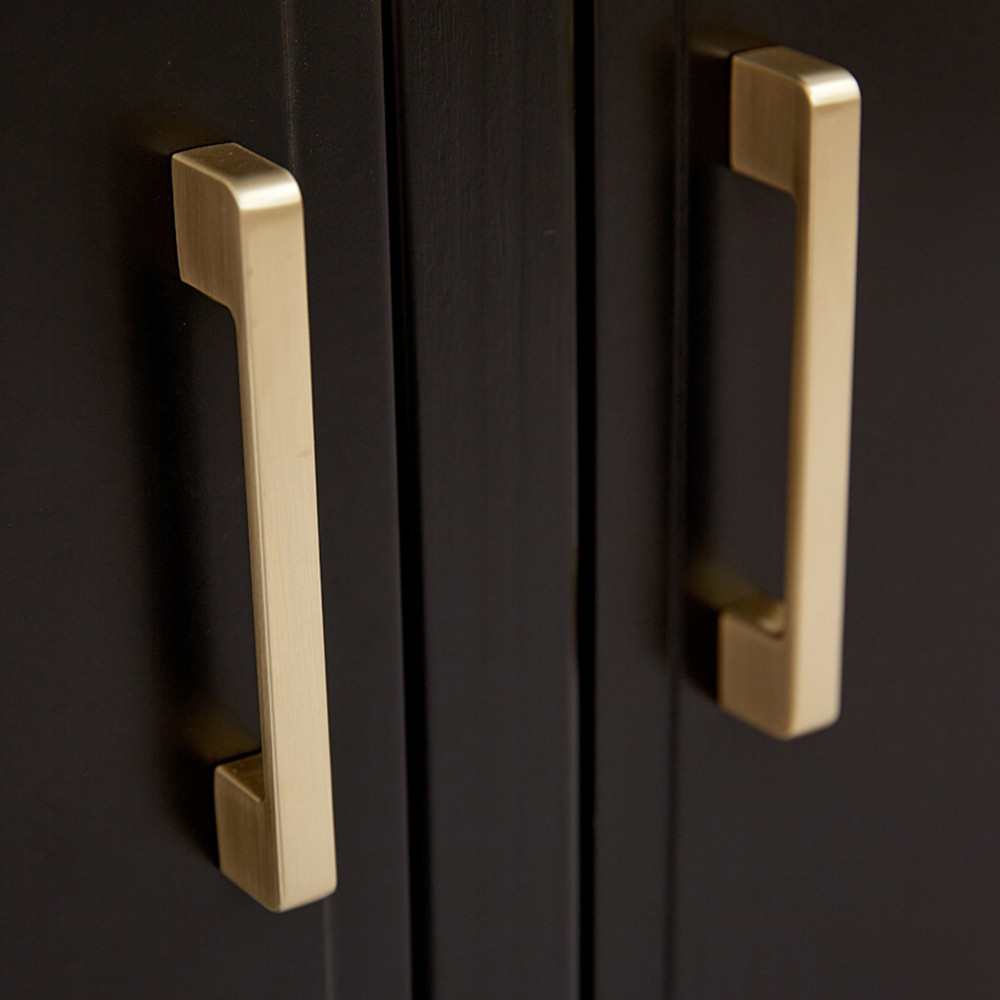 Palazzi 2 Doors 2 Drawers Black Sideboard Image 7