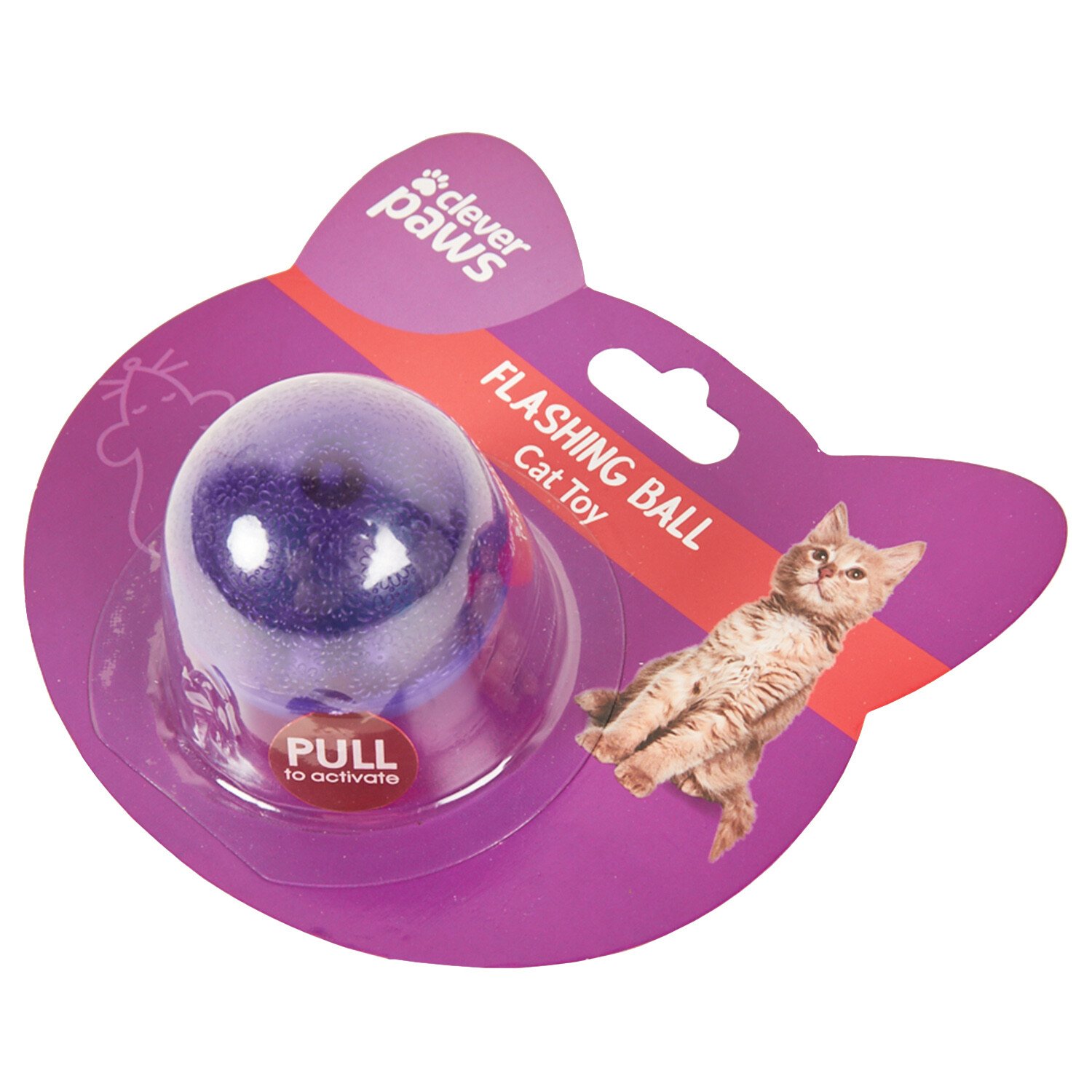 Flashing Ball Cat Toy - Green or Blue Image 4