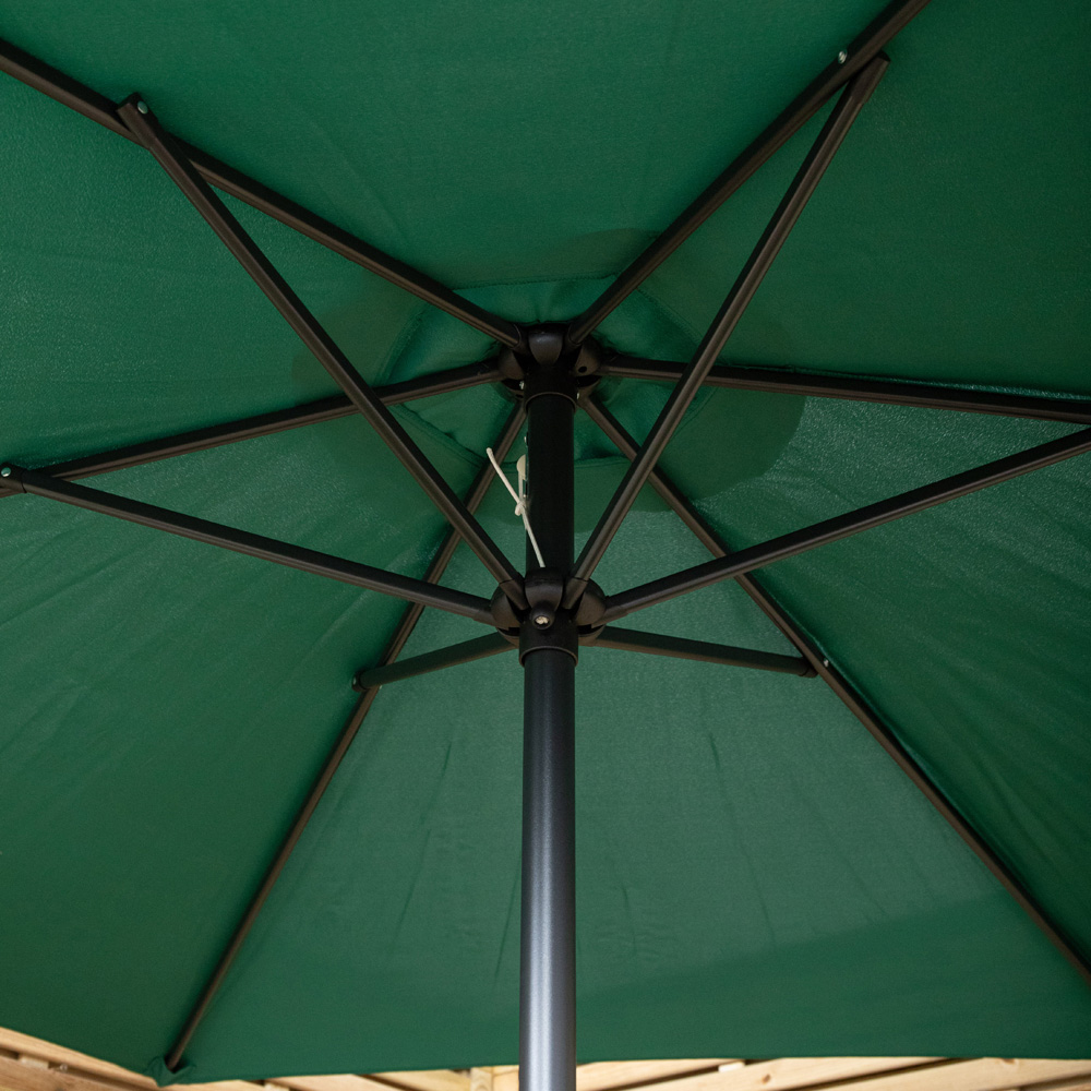 Samuel Alexander Green Cantilever Havana Parasol with Crank Handle and Cover 2.7m Image 7