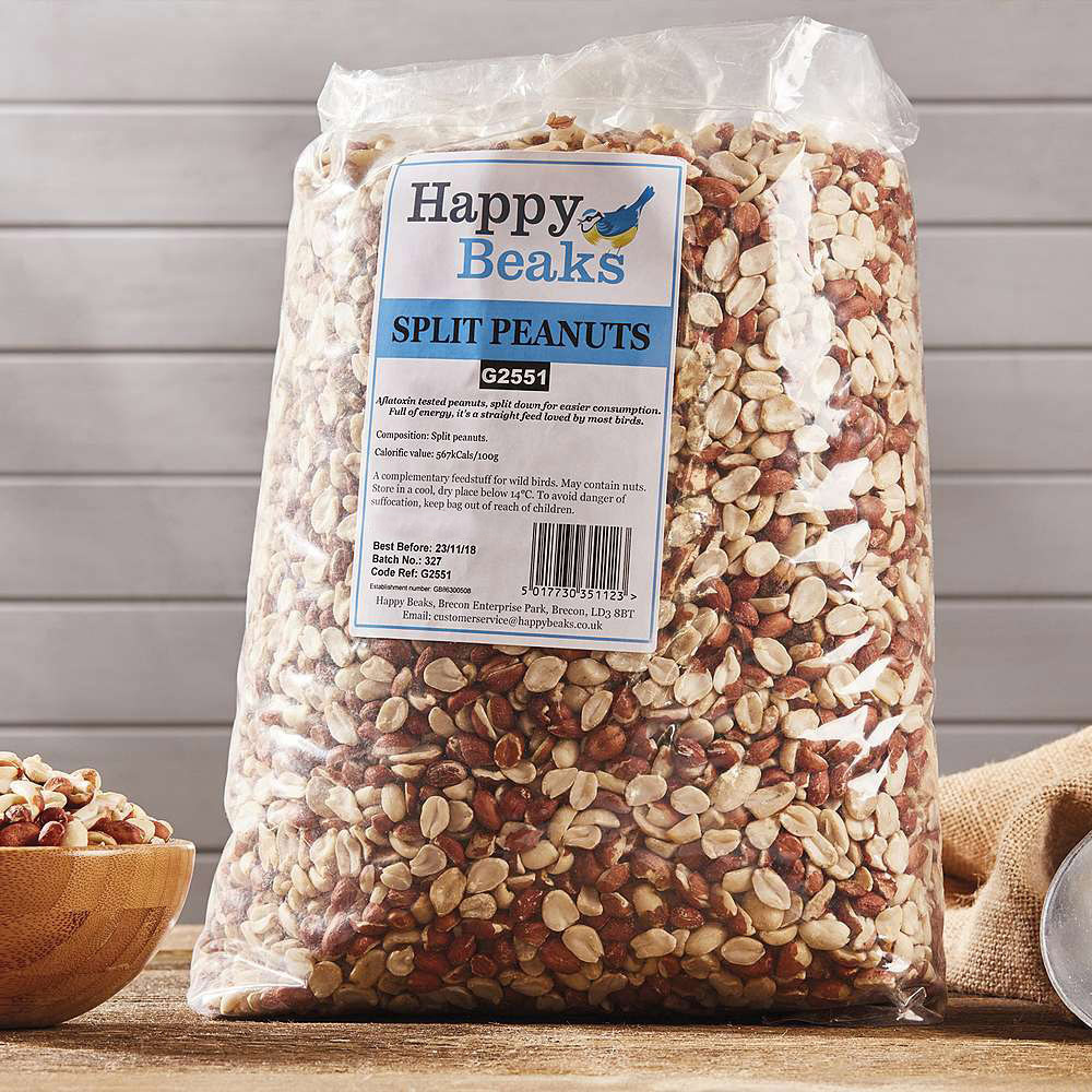 Happy Beaks Aflatoxin Tested Split Peanut Bird Food 2.5kg Image 2