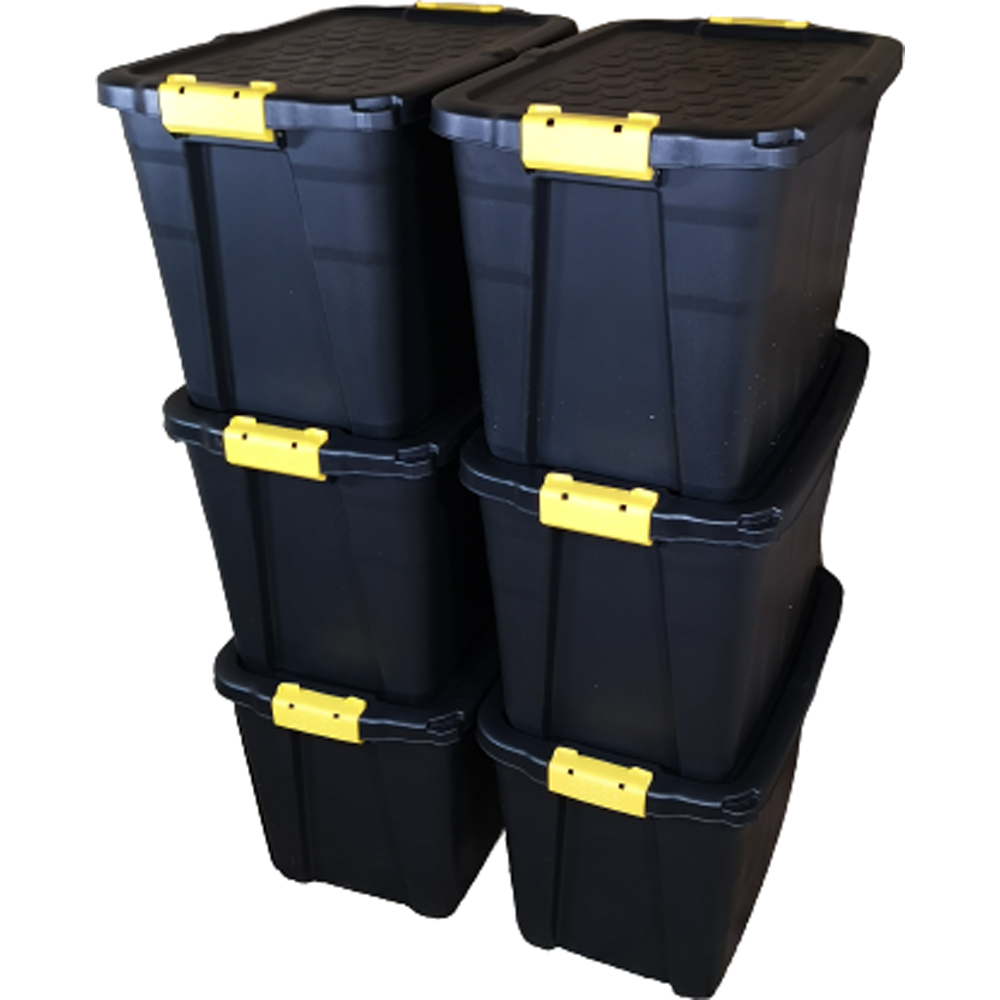 Samuel Alexander 60L Heavy Duty Storage Tub 6 Pack Image 1
