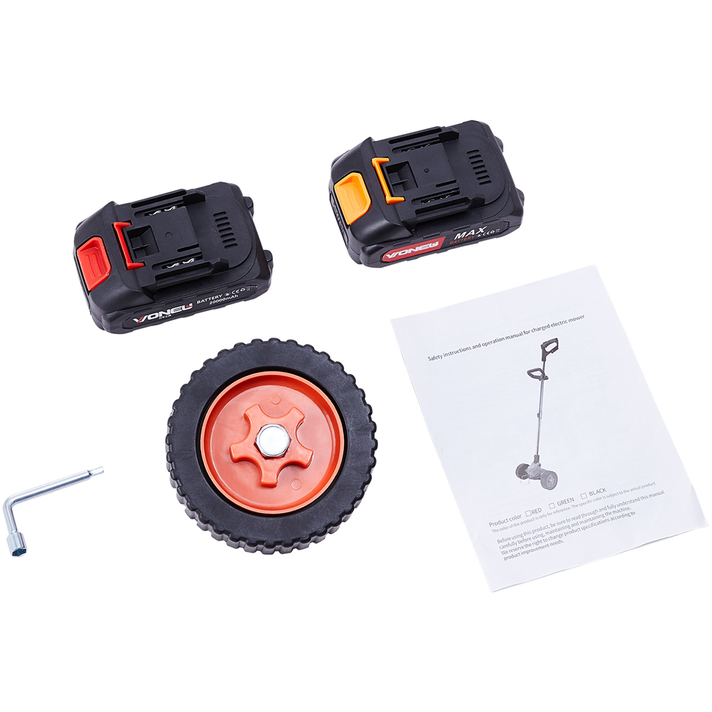 Living and Home 24V 20cm Electric Cordless Lawn Mower 350W Image 8