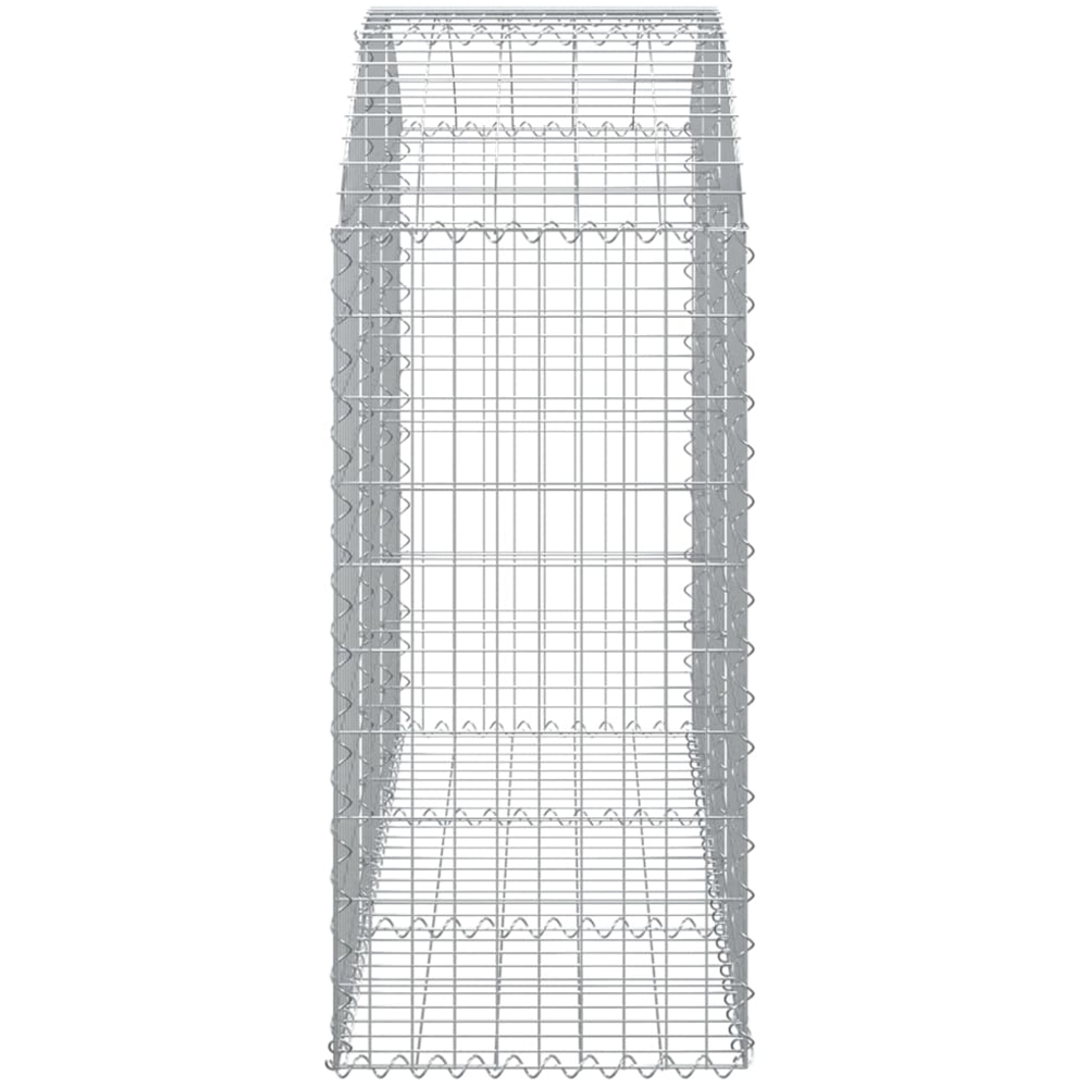 vidaXL Silver Galvanised Iron Gabion Basket 150 x 50 x 100/120cm Image 3