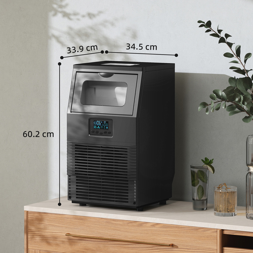 HOMCOM 800-254V70BK 30kg Ice Maker with 4kg Storage Image 9