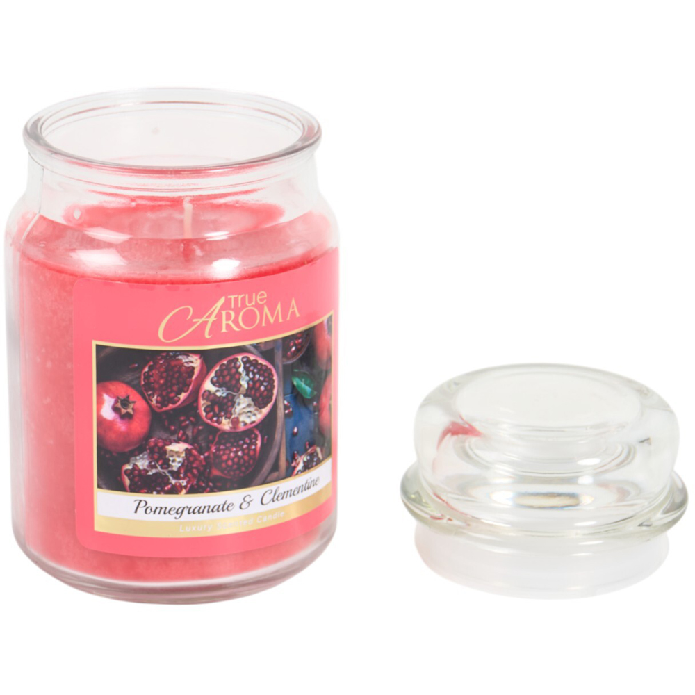 Pomegranate and Clementine Mason Jar Candle Image 2