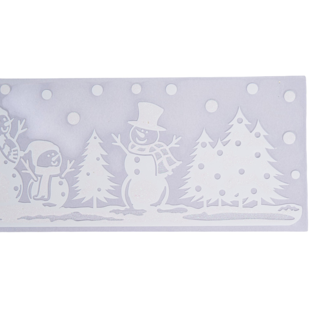 Frosty Snowmen Window Sticker White Image 3