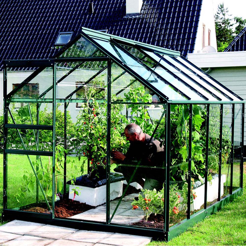 Vitavia Venus 6200 Green Aluminium Frame 6 x 10ft Toughened Glass Greenhouse Image 3