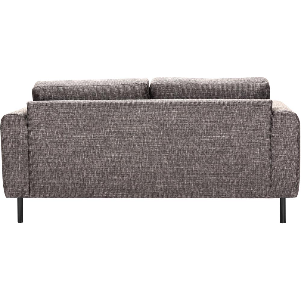 Florence Omaha 2 Seater Light Grey and Brown Fabric Sofa Image 5