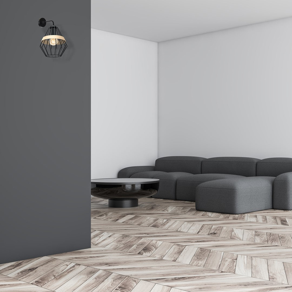 Milagro Cliff Black Wall Lamp 230V Image 5