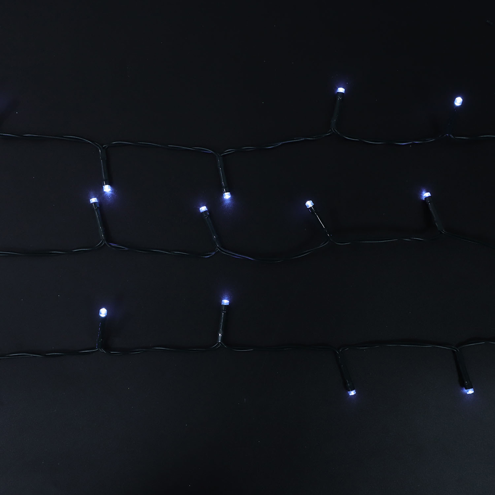 48 LED Battery Lights Ice White Image 2