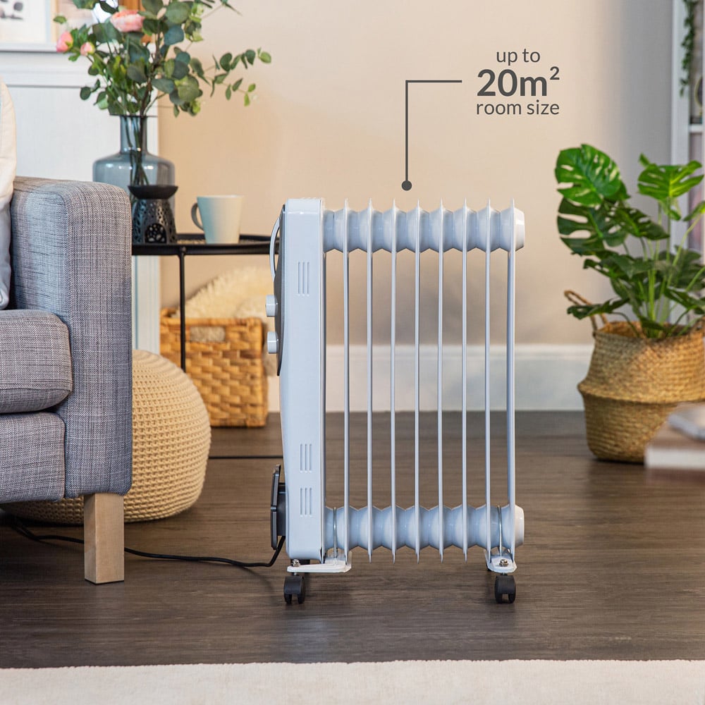 Russell Hobbs RHOFR5002 White Oil Filled Radiator 2000W Image 6