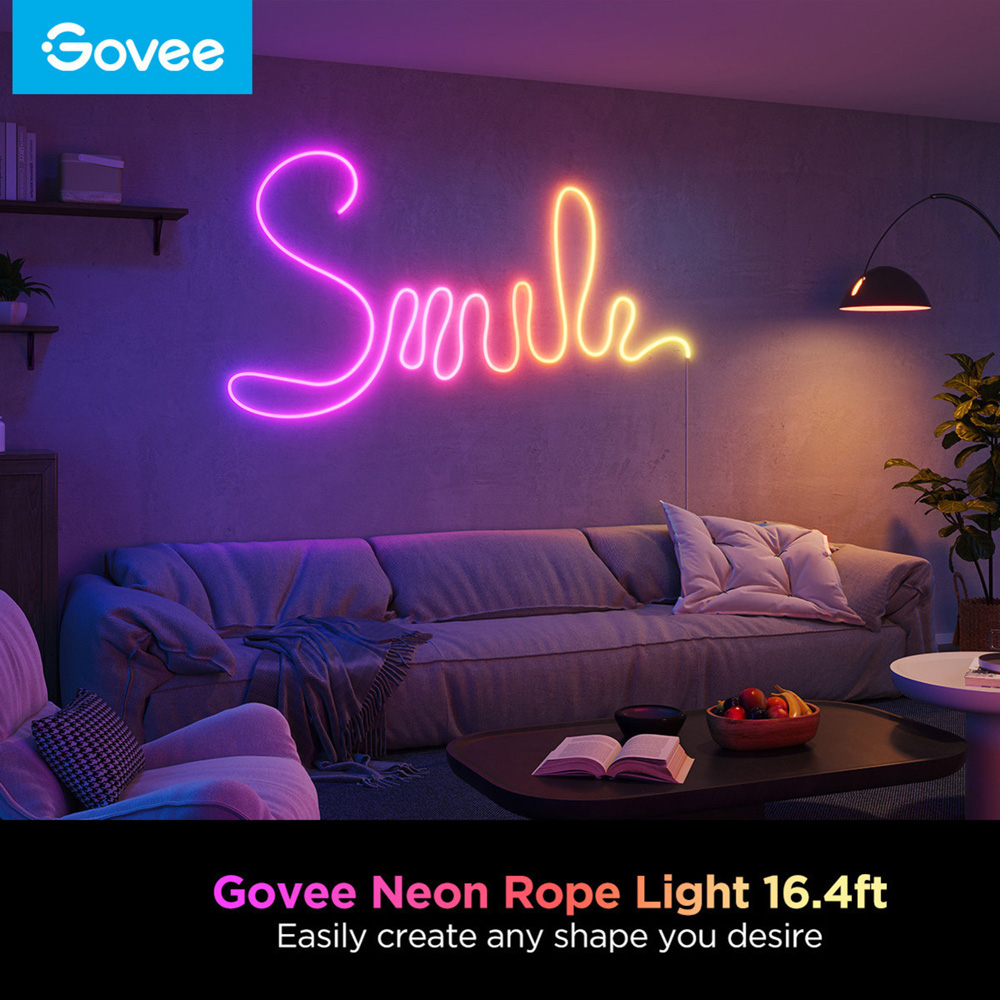 Govee RGBIC LED Smart Neon Rope Light 5m Image 2