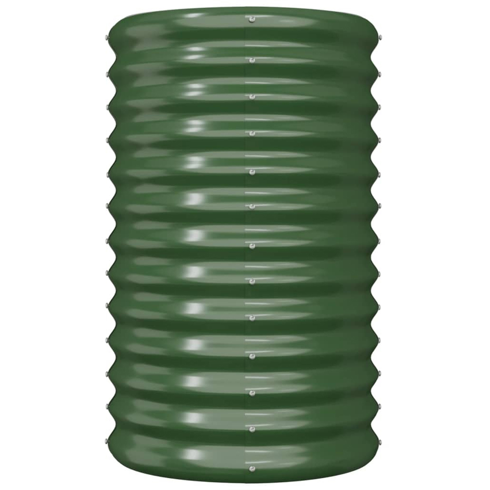 vidaXL Green Galvanised Steel Garden Planter 68 x 40 x 40cm Image 2