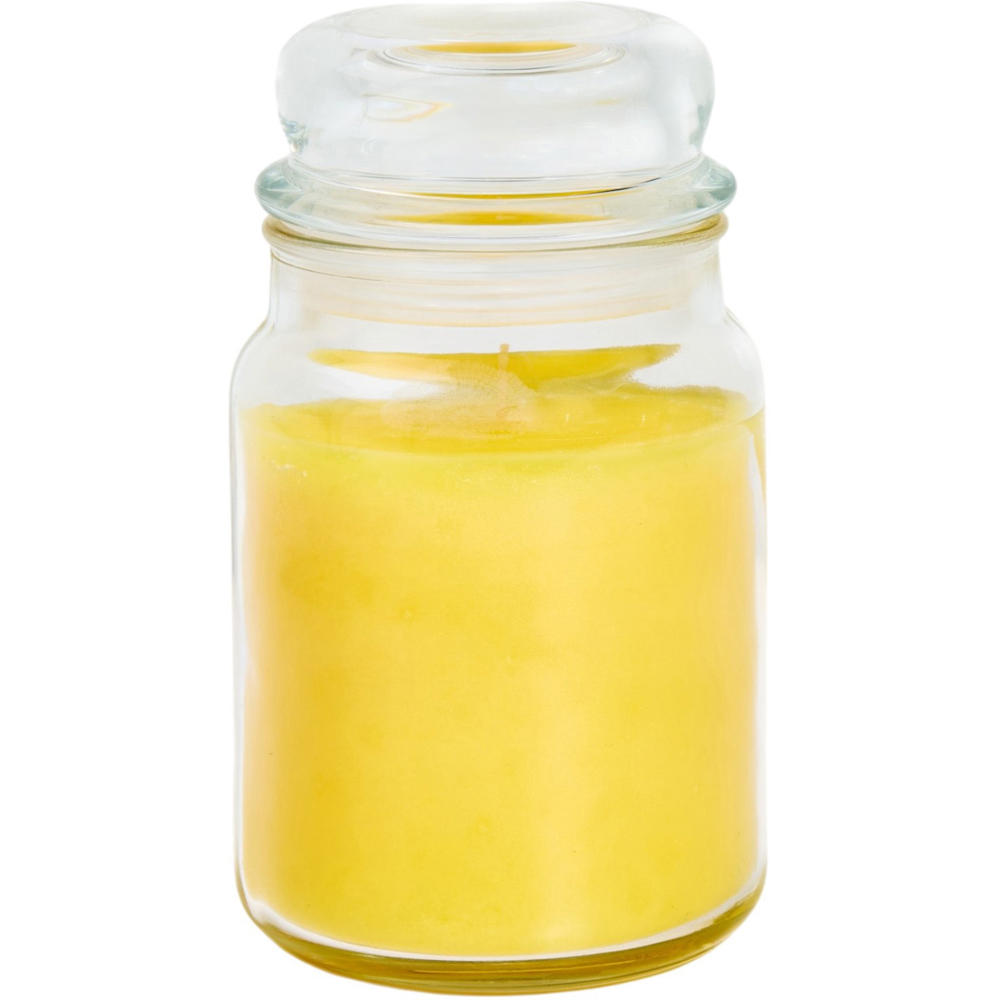 Scented Large Mason Jar Candle Sugared Lemon and Tonka Image 4