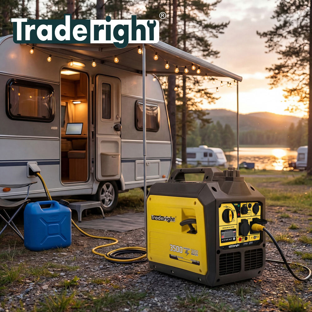 Traderight Portable Quiet Petrol Inverter Generator 3500W Image 7