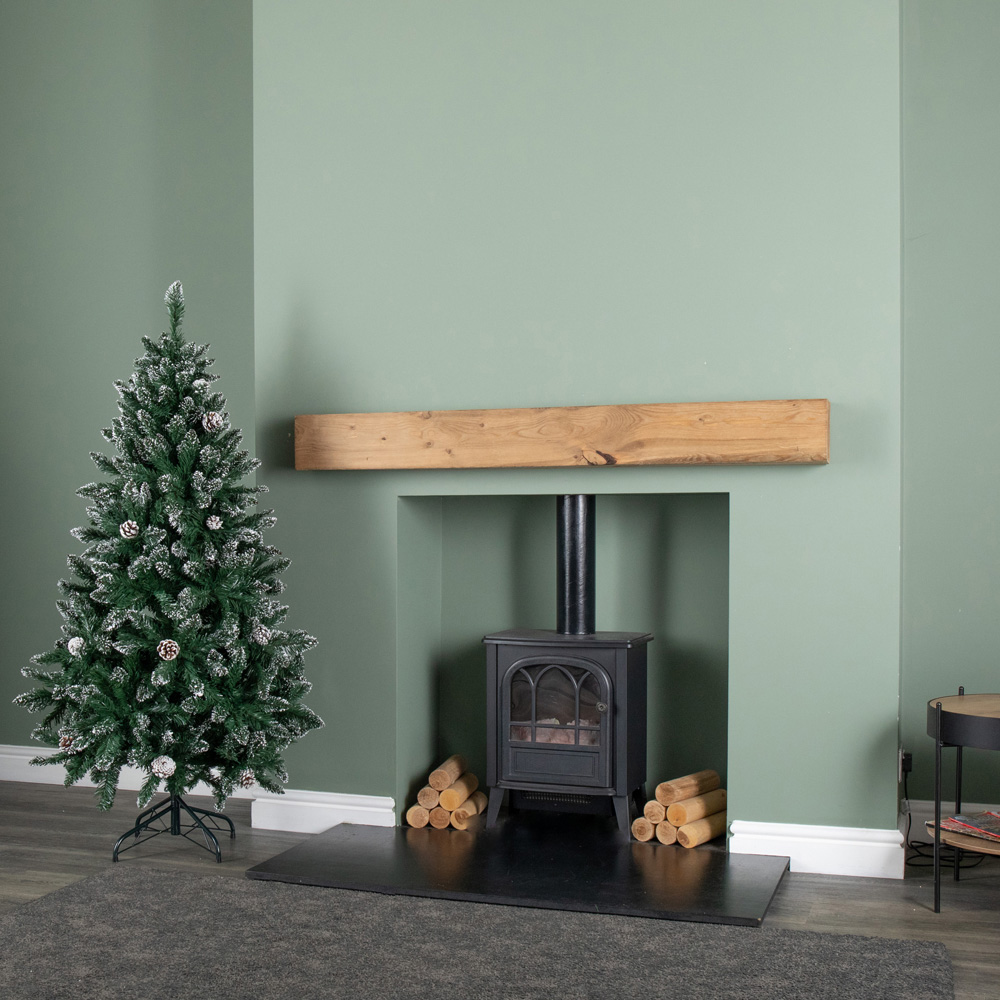 Samuel Alexander Rocky Mountain Pine Artificial Christmas Tree with 526 Snow Tipped Branches 5ft Image 7