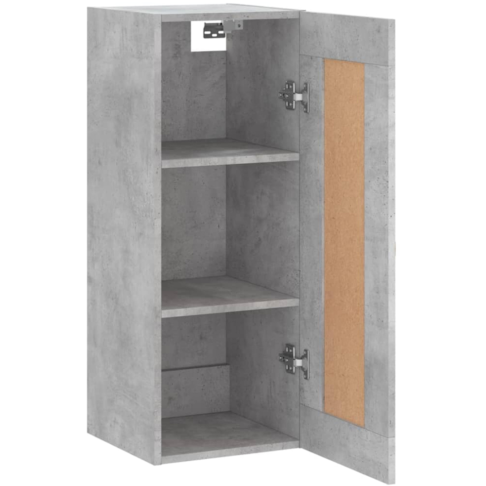 vidaXL Single Door Concrete Grey Wall Mounted Cabinet Image 7