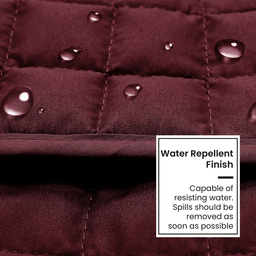 Homerepublic Single Seater Wine Microfibre Water-Repellent Sofa Protector Image 5