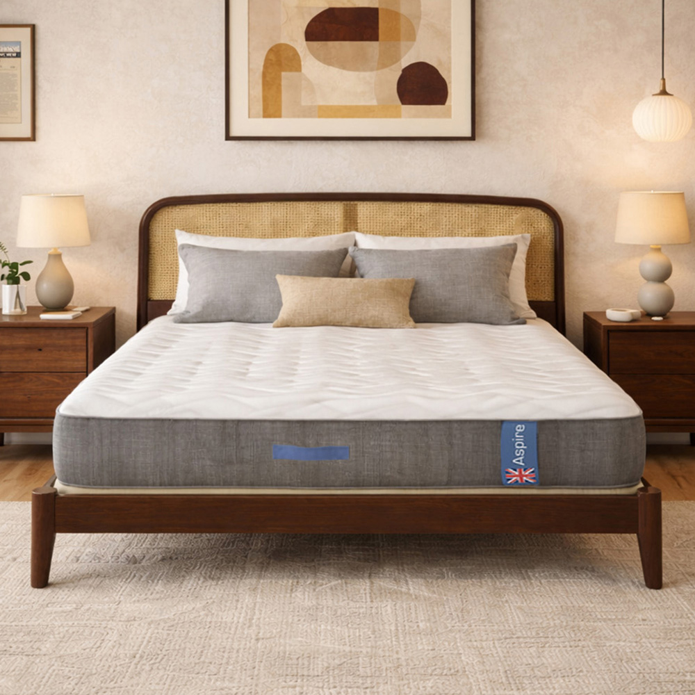 Aspire Heritage Comfort Small Single Medium Firm Wool Pocket Spring Hybrid Mattress Image 4