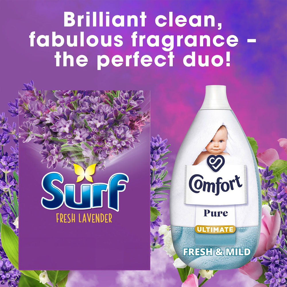 Surf Lavender and Spring Jasmine Laundry Powder 45 Washes 2.25kg 4 Pack Image 5