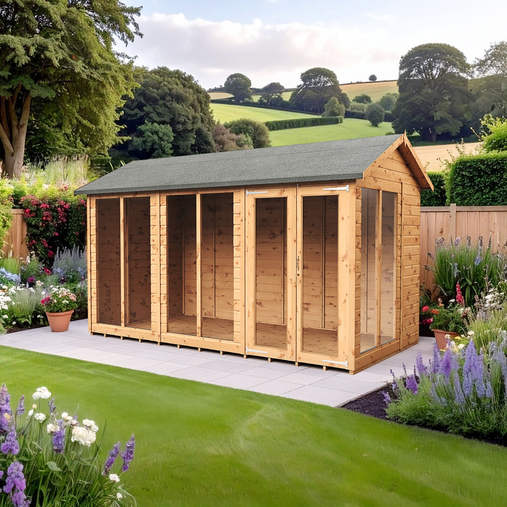 Empire Sheds 6 x 12ft Double Door Tongue and Groove Wooden Apex Garden Shed Image 2