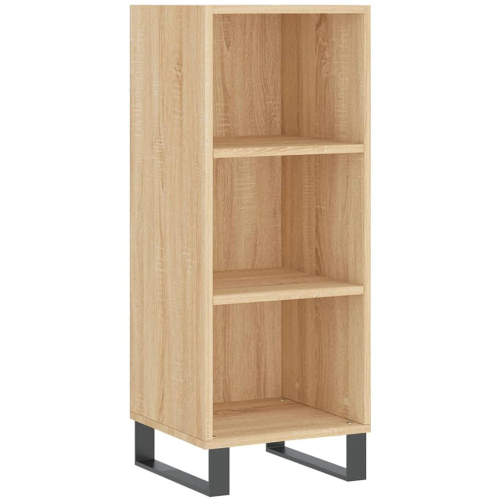 vidaXL 3 Shelf Sonoma Oak Sideboard Image 2