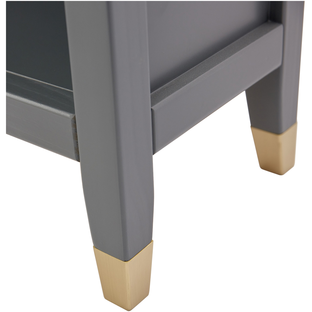 Palazzi 3 Shelves Grey Bookcase Image 7