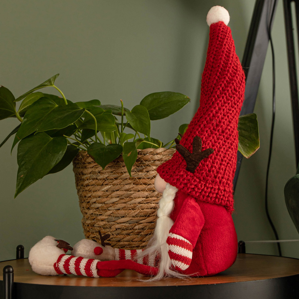 Samuel Alexander Red and White Sitting Mrs Claus Gonk Christmas Decoration 55cm Image 6