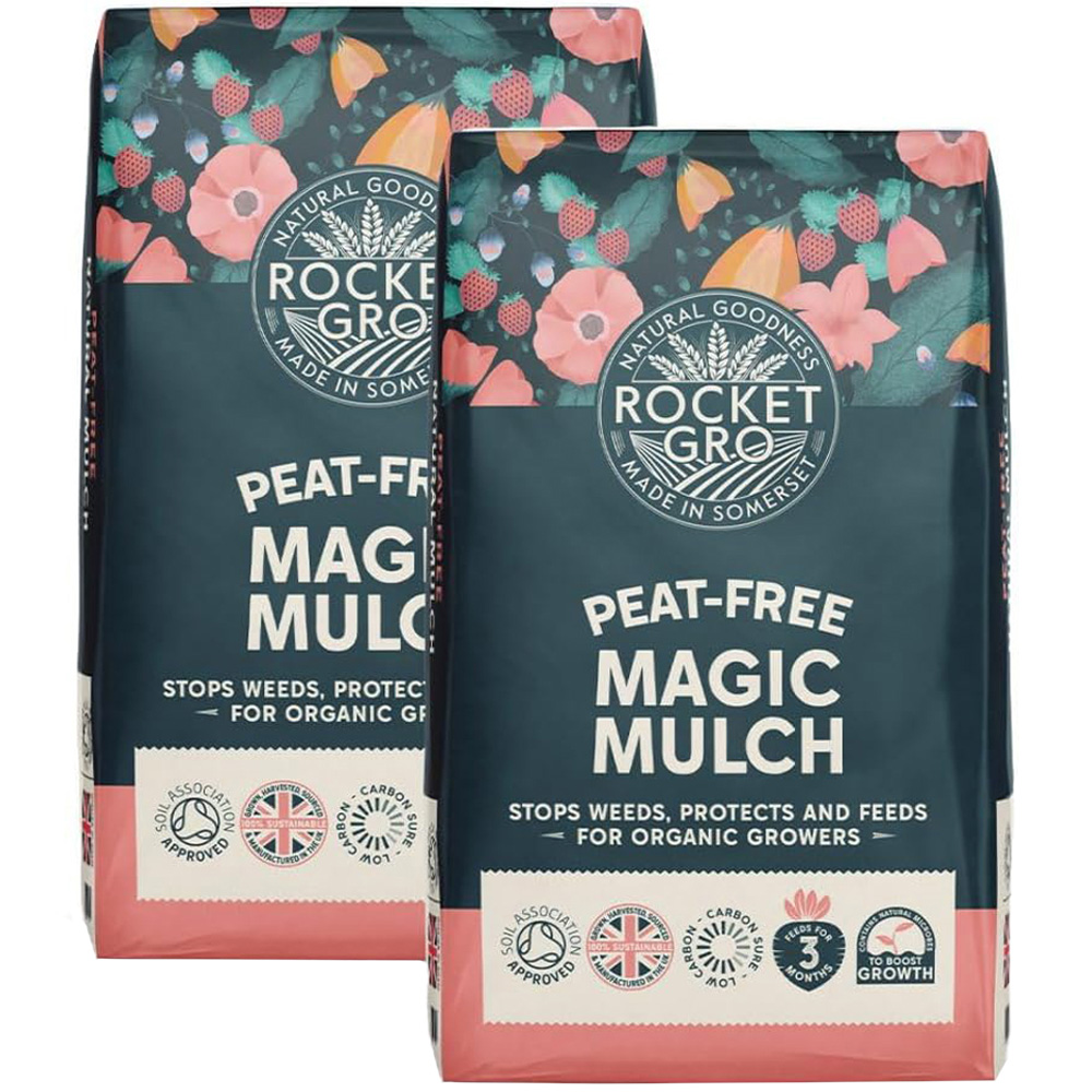 Thompson and Morgan RocketGro Magic Mulch 50L 2 Pack Image 1