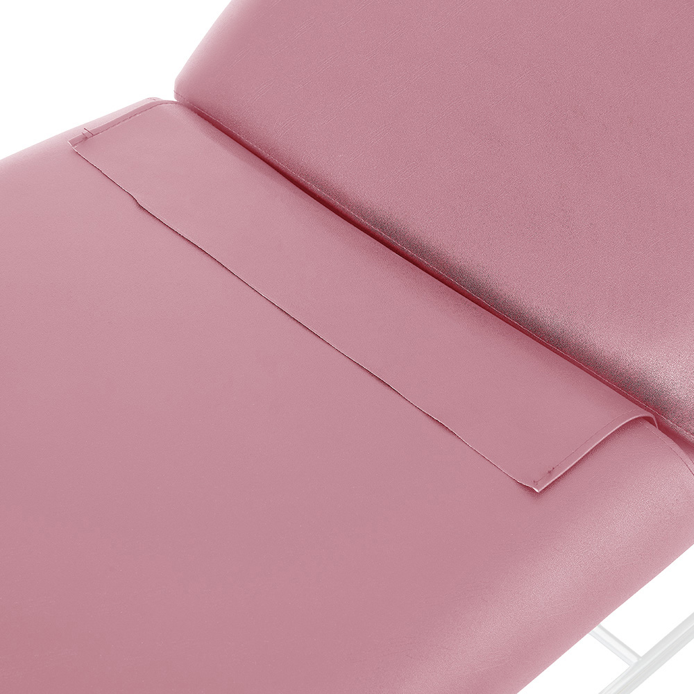 Living and Home Pink Adjustable Back Massage Bed with Storage Shelf Image 6