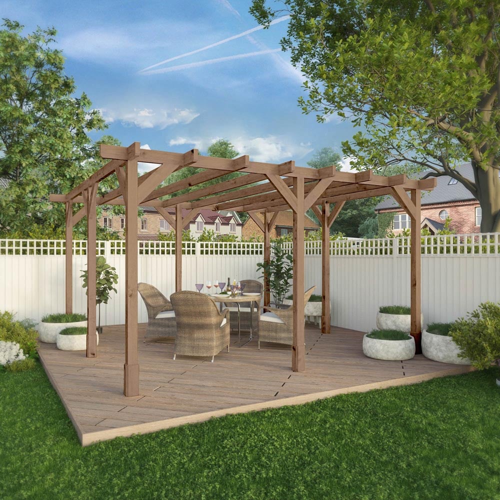 Mercia 4 x 4m Traditional Pergola Image 6