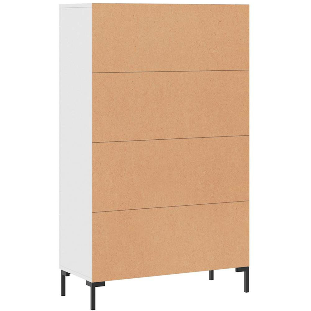 vidaXL 2 Door Single Drawer 2 Shelf White Highboard Image 8