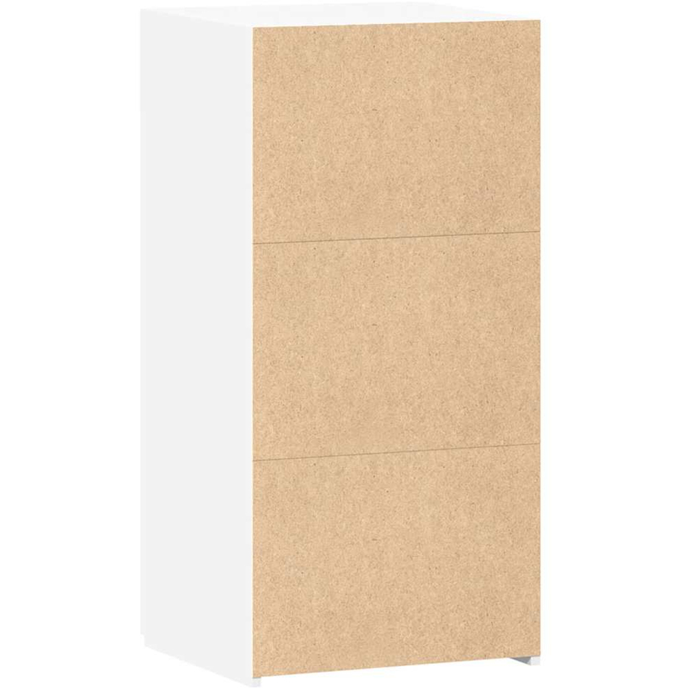 vidaXL Single Door Single Drawer White Sideboard Image 6