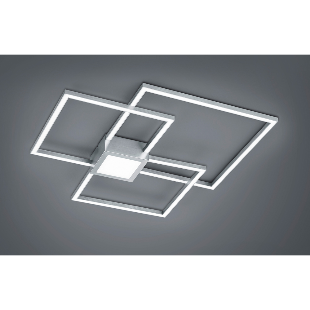 TRIO Hydra Nickel Matt Integrated LED Ceiling Light Image 2