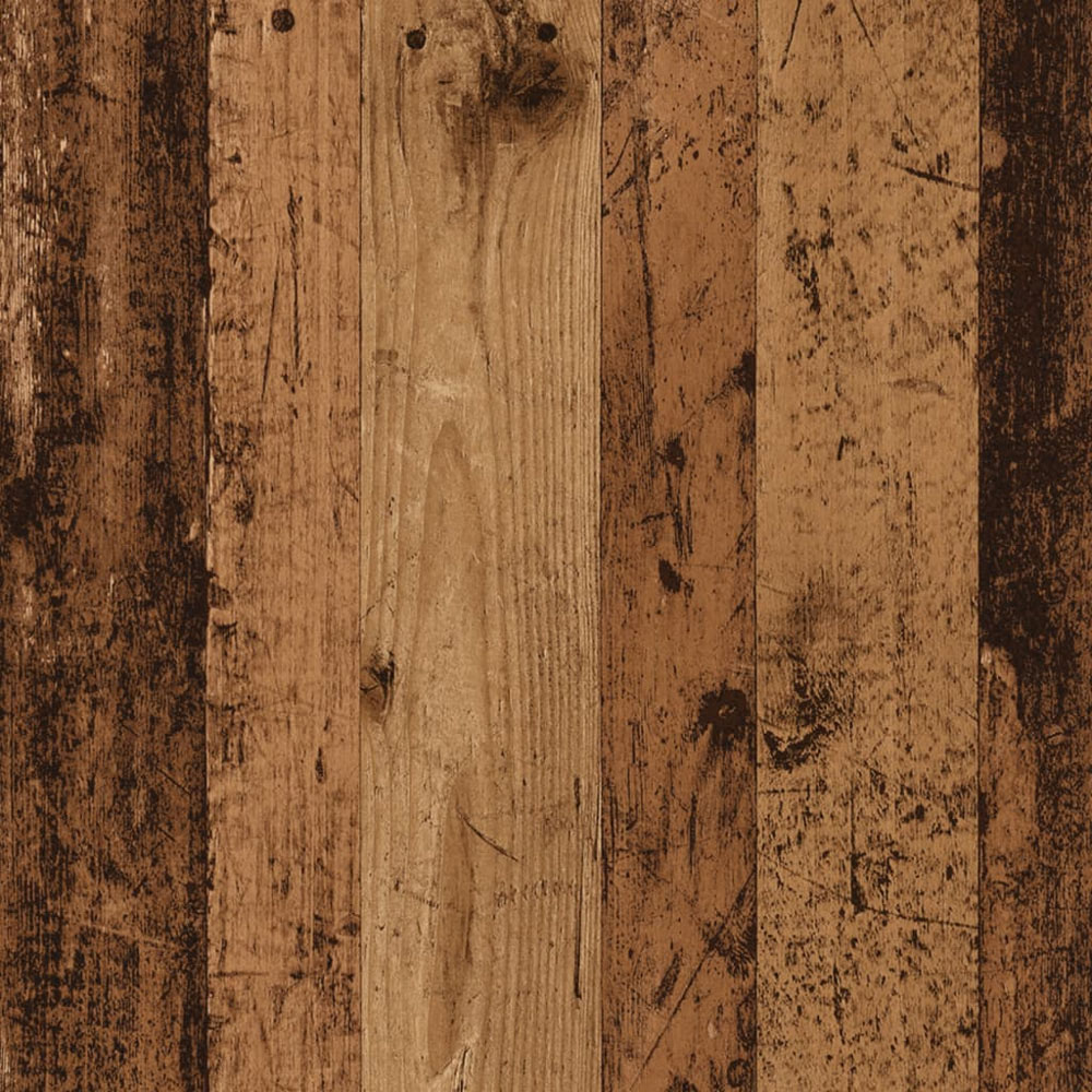 vidaXL 2 Shelf Old Wood Wall Cabinet Image 7