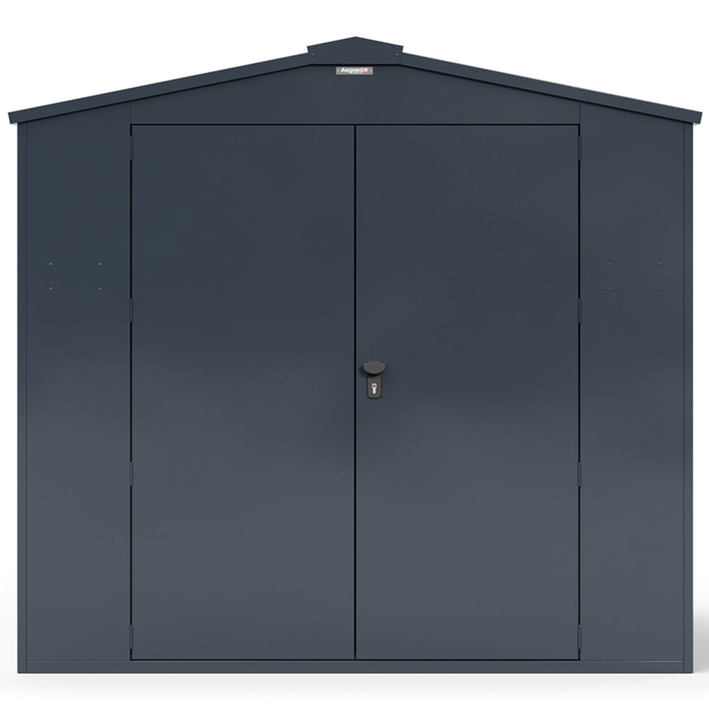 Asgard Gladiator 7 x 9ft Double Door Grey High Security Apex Bike Shed Image 3