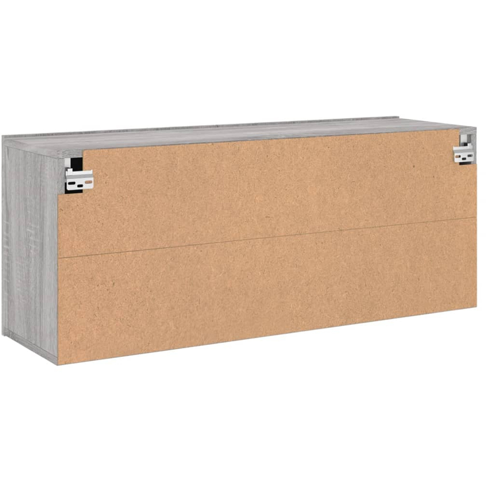 vidaXL 2 Door Grey Sonoma Wall Mounted TV Cabinet Image 6
