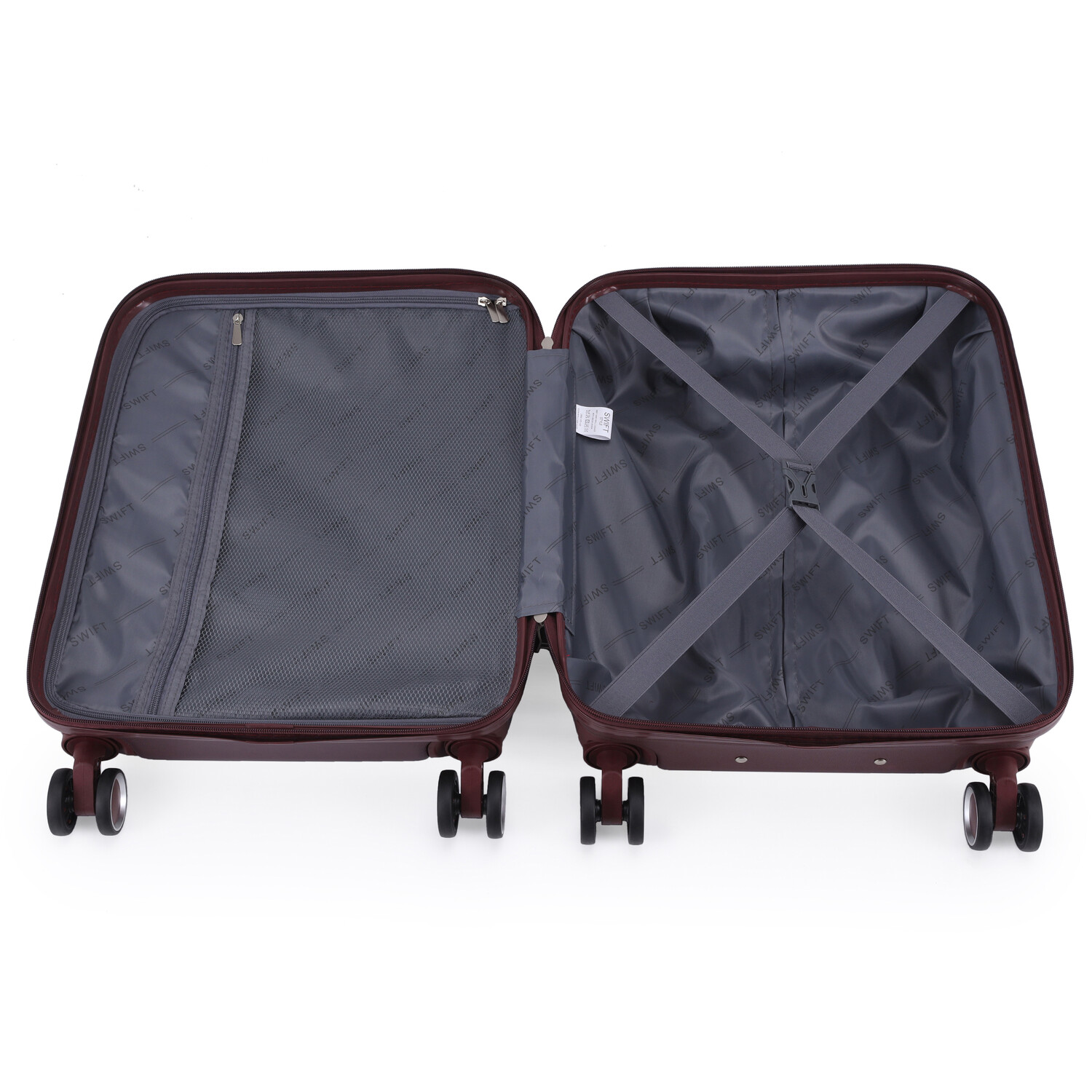 Swift Leisure Luggage Burgundy Suitcase Image 5