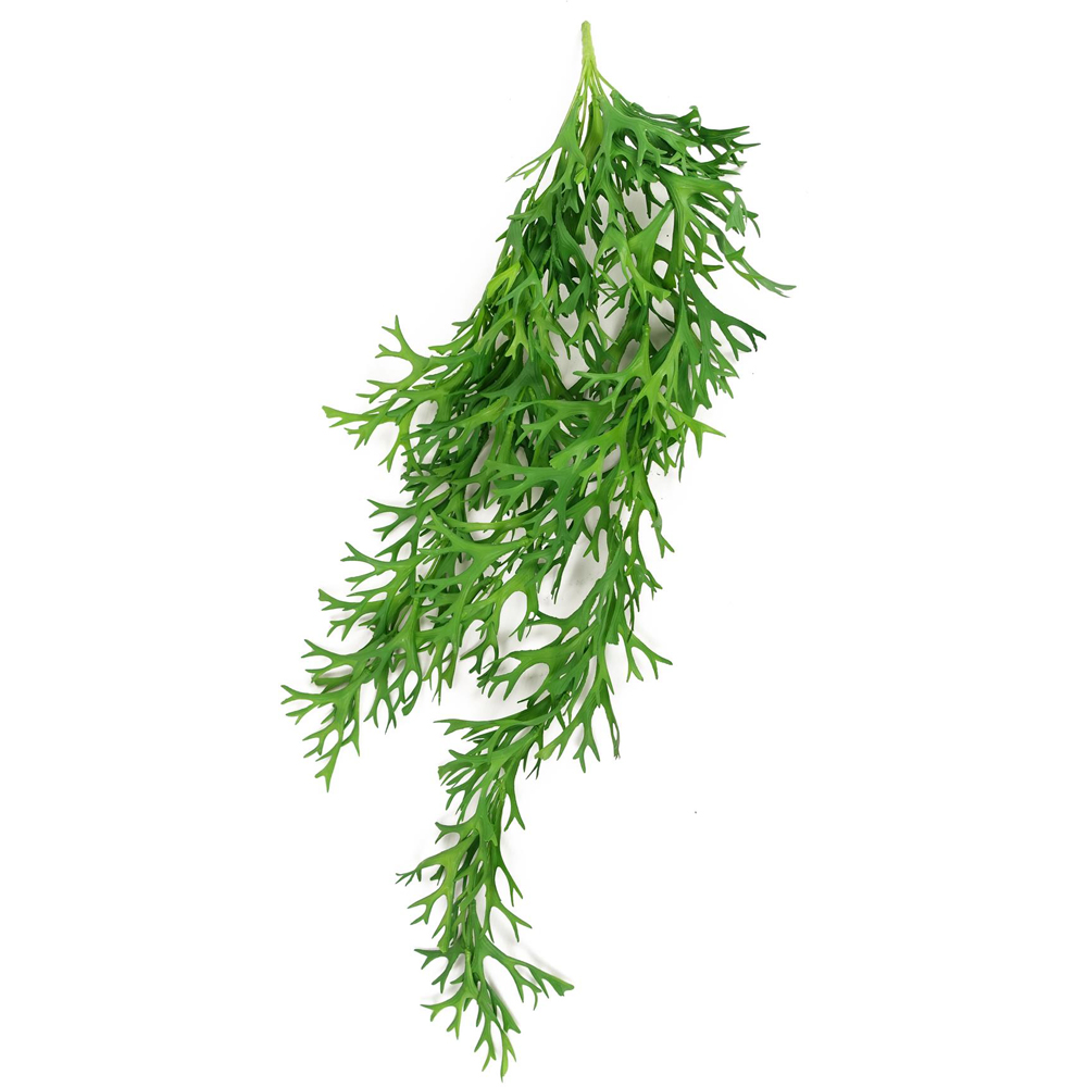 Leaf Staghorn Fern Single Stem Hanging Artificial Plant 2.6ft Image 1