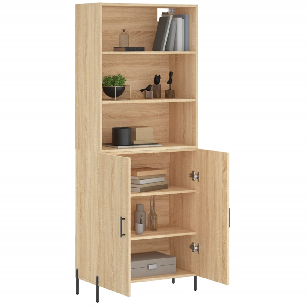 vidaXL 2 Door 3 Shelf Sonoma Oak Highboard Image 3