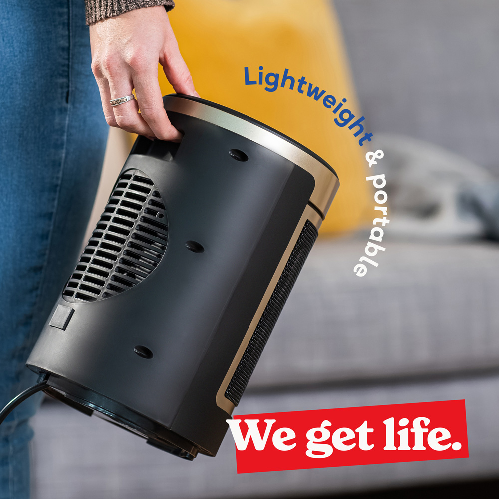Russell Hobbs RHCH2002G Black and Gold Oscillating Ceramic Heater 1500W Image 7
