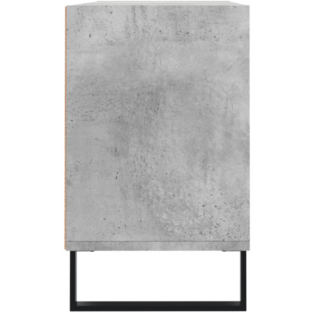 vidaXL 6 Shelf Concrete Grey TV Cabinet Image 5