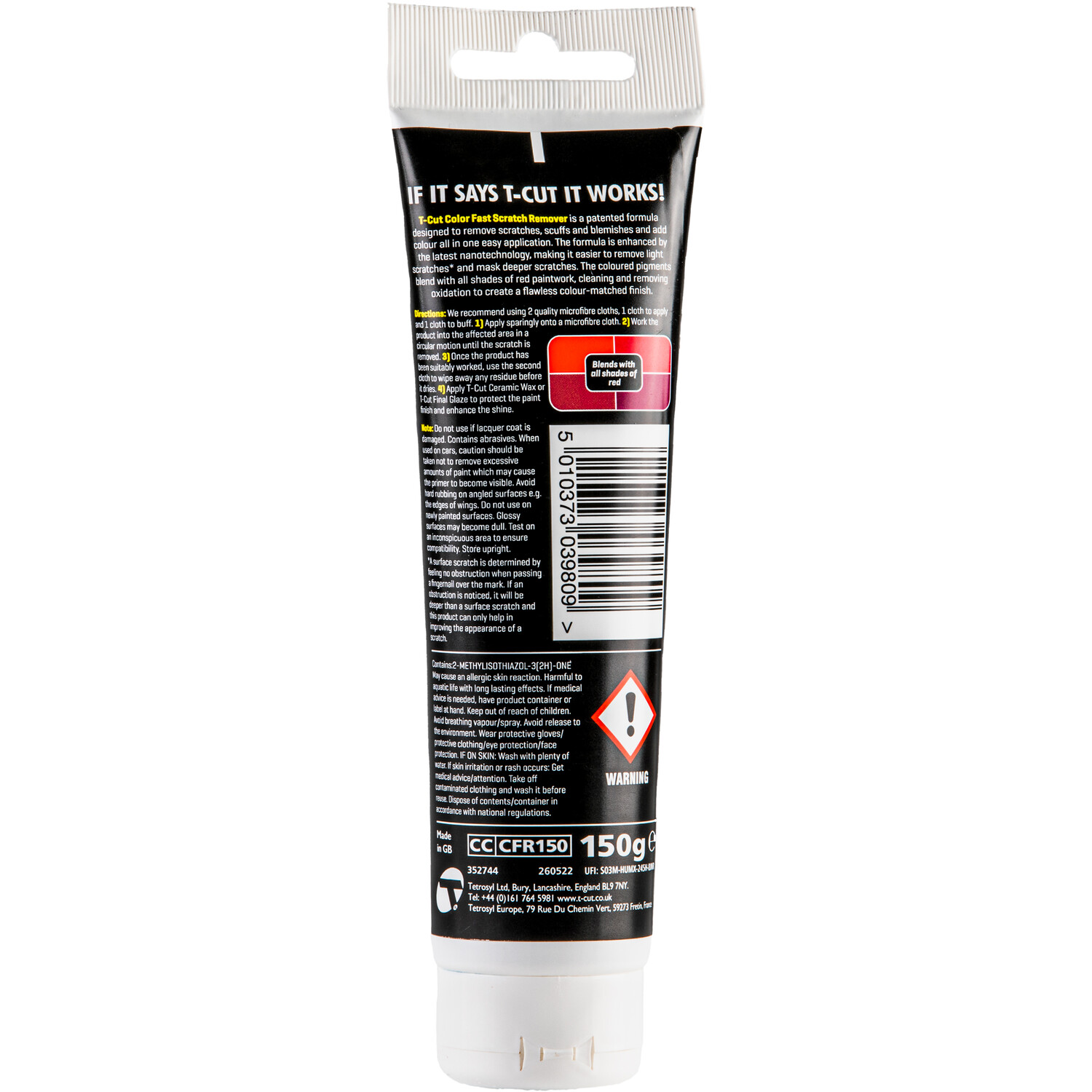 T-Cut Color Fast Scratch Remover - Red Image 2