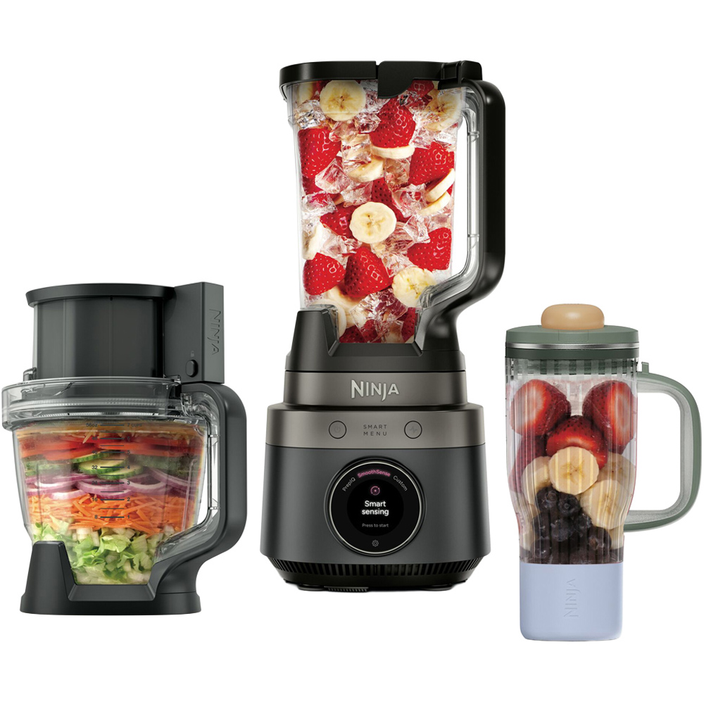 Ninja CrushBOSS LB401UKBK 3-in-1 Onyx Kitchen System with Food Processor and Tumbler Image 1