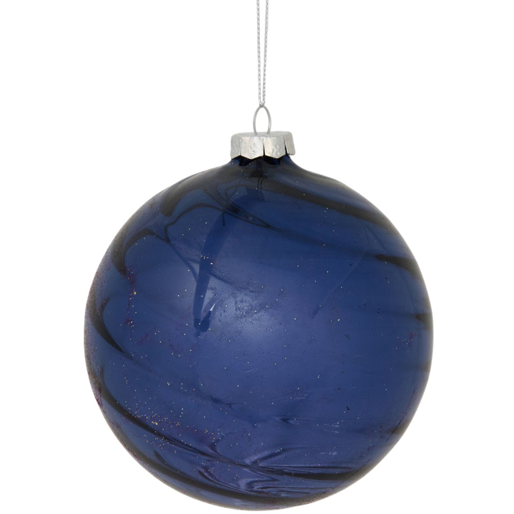 Navy Swirl Bauble Image 5