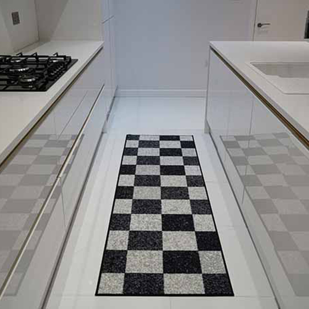 Desire Rugs Havana Black Square Anti Slip Door Mat 90 x 57cm Image 4