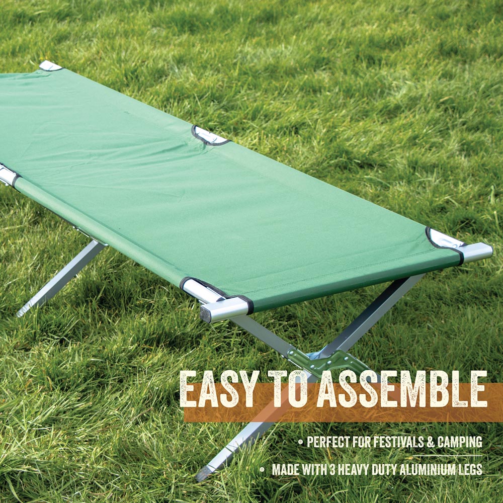 Milestone Camping Folding Camp Bed with Carry Bag Image 3