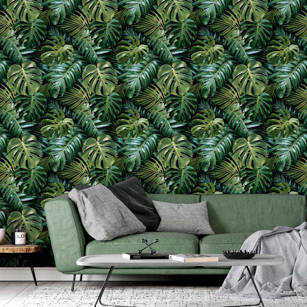 Arthouse Living Wall Green Wallpaper Image 3